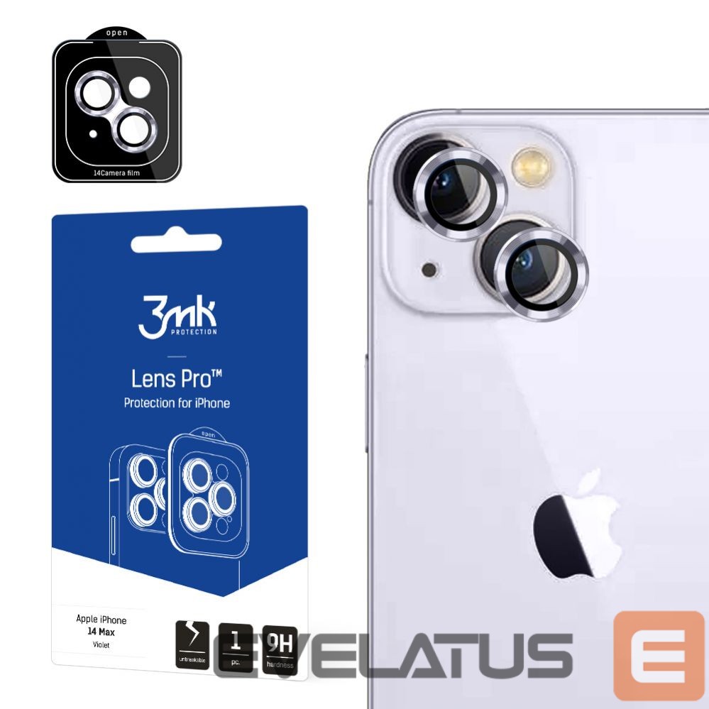 Protective glass 3MK iPhone 14 Max - Lens Protection Pro Violet
