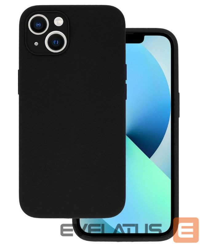 Back panel cover Vennus Samsung GALAXY A22 5G SILICONE LITE CASE Black