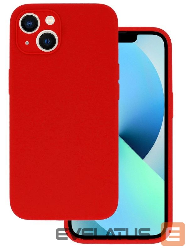 Back panel cover Vennus Samsung GALAXY A22 5G SILICONE LITE Red