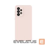 Back panel cover Evelatus Samsung Galaxy A33 5G Premium Soft Touch Silicone Case Pink Sand