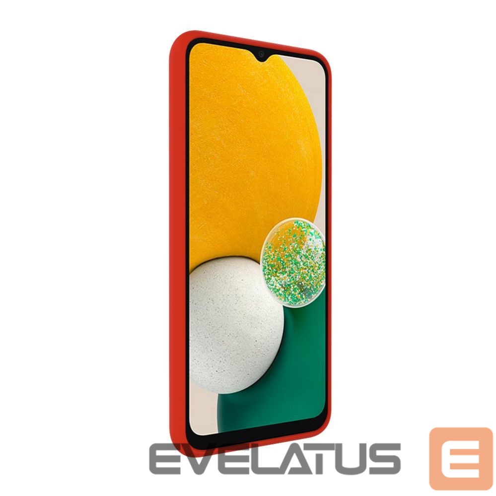 Back panel cover Evelatus Samsung Galaxy A13 5G Premium Soft Touch Silicone Case Red