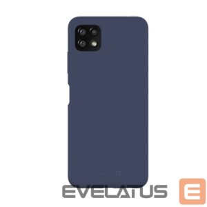 Back panel cover Evelatus Samsung Galaxy A22 5G Premium Soft Touch Silicone Case Midnight Blue