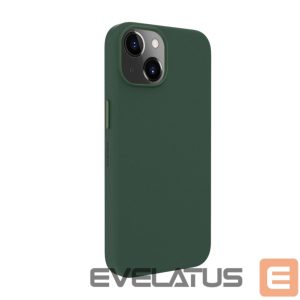 Back panel cover Evelatus Apple iPhone 14 Genuine Leather Case with MagSafe Dark Green