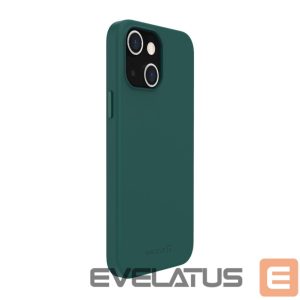 Back panel cover Evelatus Apple iPhone 14 Plus Genuine Leather case with MagSafe Dark Green