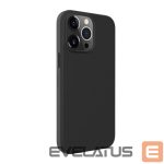 Back panel cover Evelatus Apple iPhone 14 Pro Max Genuine Leather case with MagSafe Black