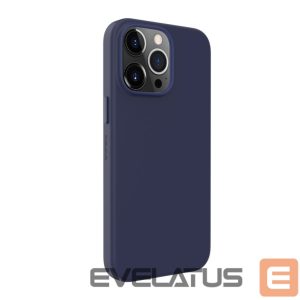 Back panel cover Evelatus Apple iPhone 14 Pro Max Genuine Leather case with MagSafe Blue