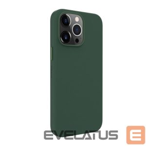 Back panel cover Evelatus Apple iPhone 14 Pro Max Genuine Leather case with MagSafe Dark Green