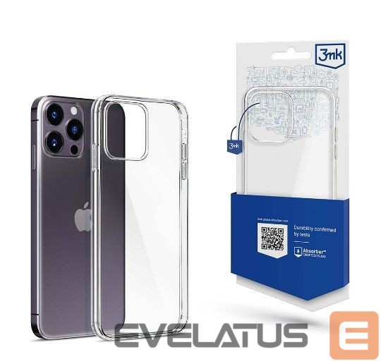 Back panel cover 3MK Apple iPhone 14 Pro Max Clear Case Transparent