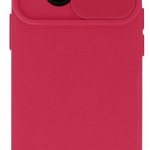 Back panel cover iLike Apple iPhone 14 Pro Camshield Soft Dark Cherry