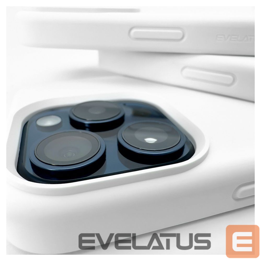 Back panel cover Evelatus Apple iPhone 14 Pro Premium Soft Touch Silicone Case White