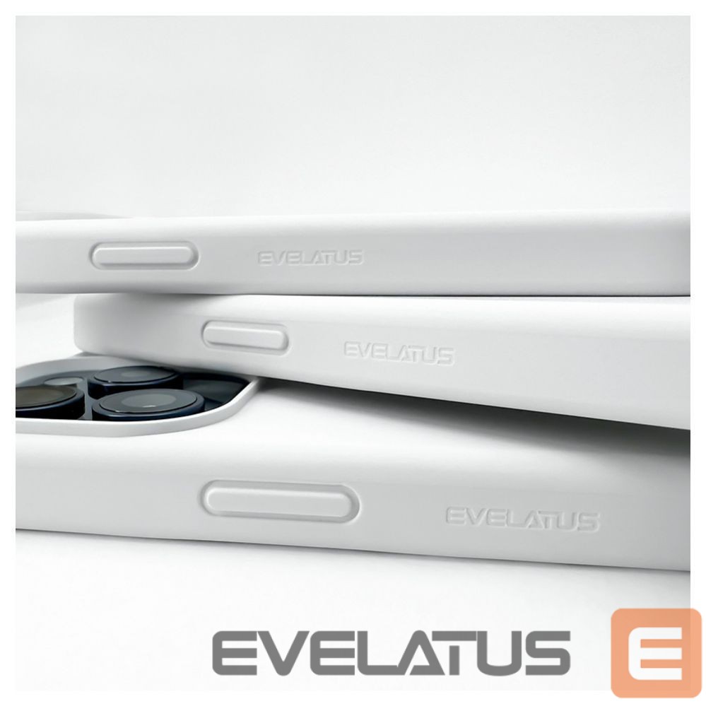 Back panel cover Evelatus Apple iPhone 14 Pro Premium Soft Touch Silicone Case White