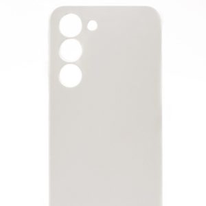 Back panel cover Evelatus Samsung Galaxy S23 Premium Soft Touch Silicone Case White