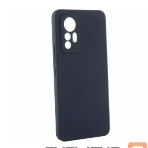 Back panel cover Evelatus Xiaomi 12T Premium Soft Touch Silicone Case Midnight Blue