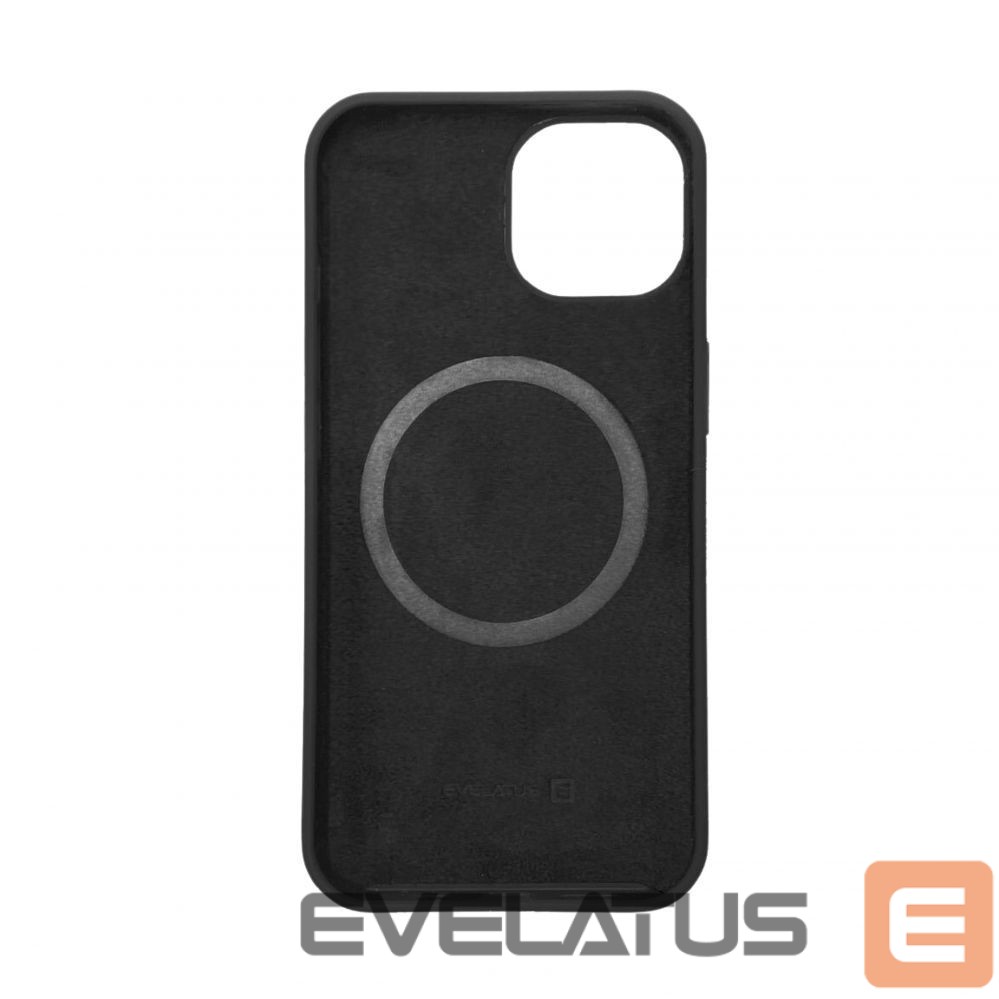 Back panel cover Evelatus Apple iPhone 14 Plus Premium Magsafe Soft Touch Silicone Case Black