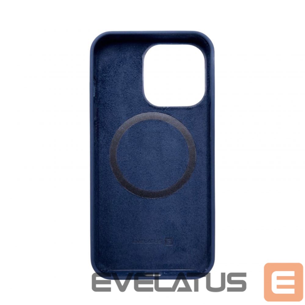 Back panel cover Evelatus Apple iPhone 14 Pro Premium Magsafe Soft Touch Silicone Case Midnight Blue