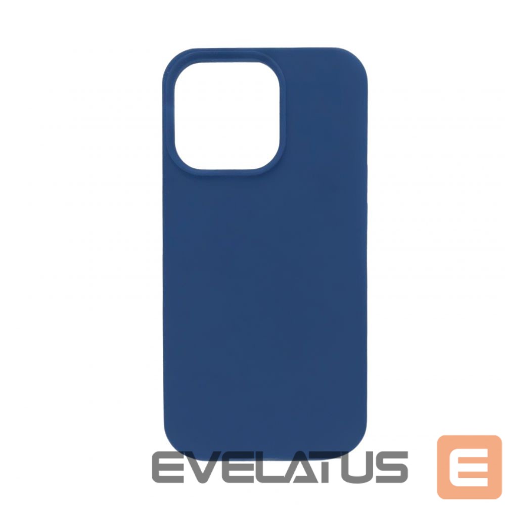 Back panel cover Evelatus Apple iPhone 14 Pro Premium Magsafe Soft Touch Silicone Case Midnight Blue