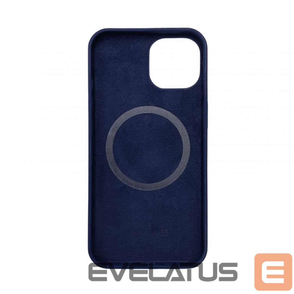Back panel cover Evelatus Apple iPhone 14 Pro Max Premium Magsafe Soft Touch Silicone Case Midnight Blue