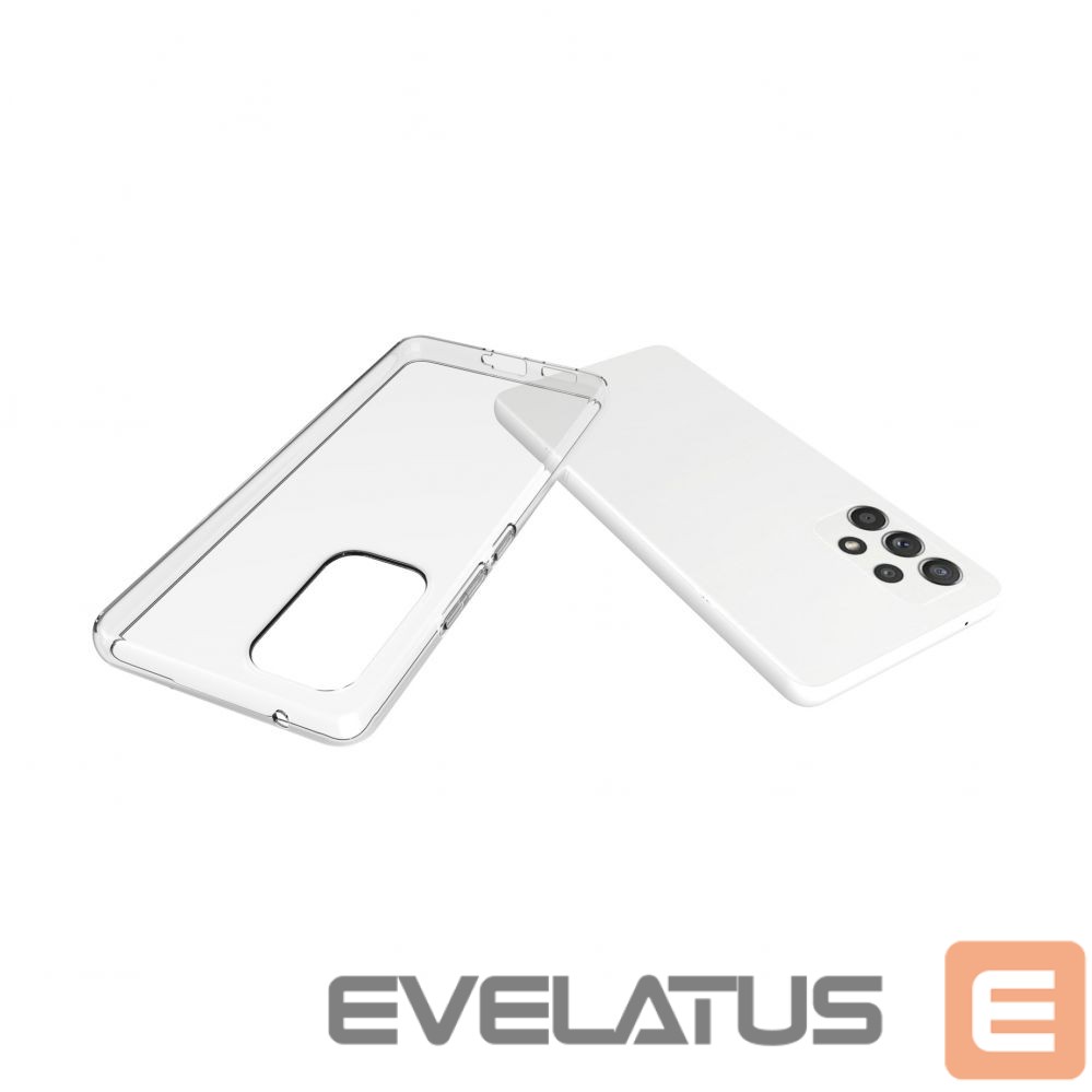 Back panel cover Evelatus Samsung Galaxy A04s / A13 5G Clear Silicone Case 1.5mm TPU Transparent