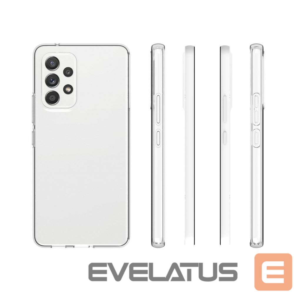 Back panel cover Evelatus Samsung Galaxy A04s / A13 5G Clear Silicone Case 1.5mm TPU Transparent