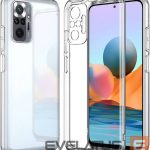 Back panel cover Evelatus Xiaomi Redmi 11 Prime 5G Clear Silicone Case 1.5mm TPU Transparent