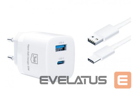Adapter 3MK Hyper GaN Charger 33W White