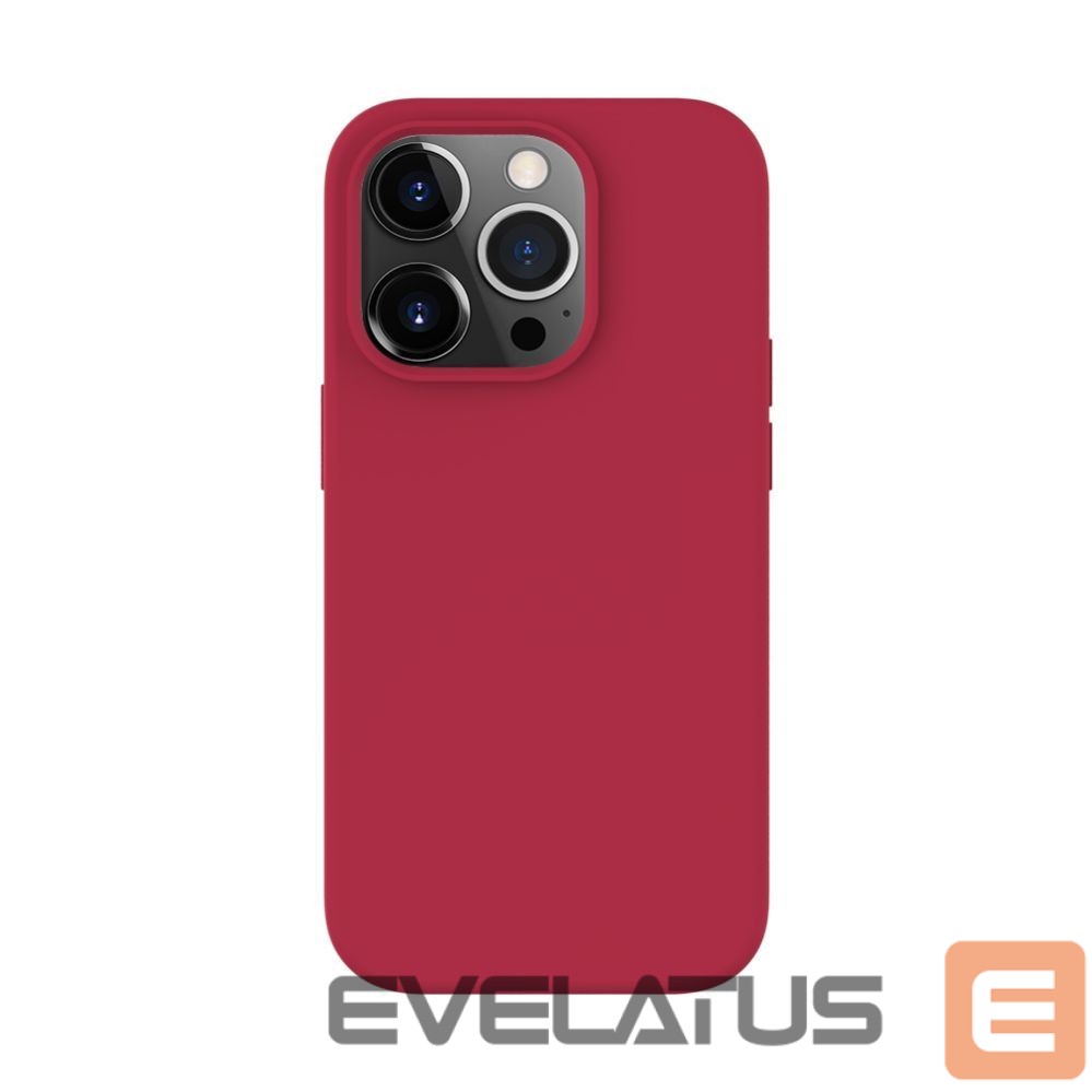 Back panel cover Evelatus Apple iPhone 14 Pro 6.1 Premium Soft Touch Silicone case Red
