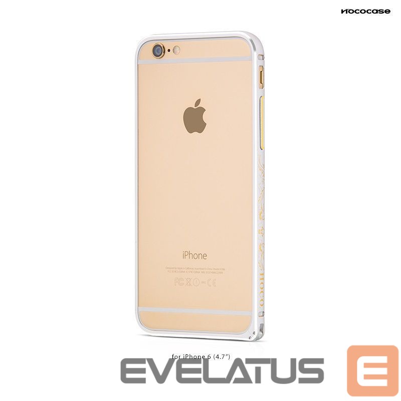 Back panel cover Hoco Apple iPhone 6 Good fortune bumper Silver