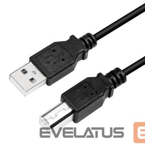 Cable Logilink  CU0007B USB 2.0 cable 2 m, USB 2.0 B (male), USB 2.0 A (male) 