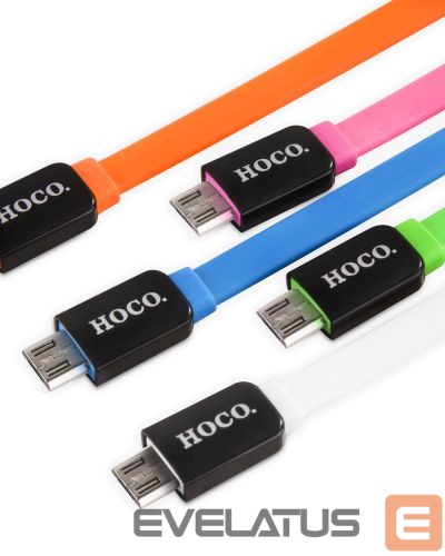 Cable Hoco UPM02 Colorful priekš Micro Usb roza