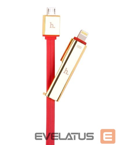 Cable Hoco Universal UPL14 Lipstick series charging cable to in one (apple with micro usb) sarkans