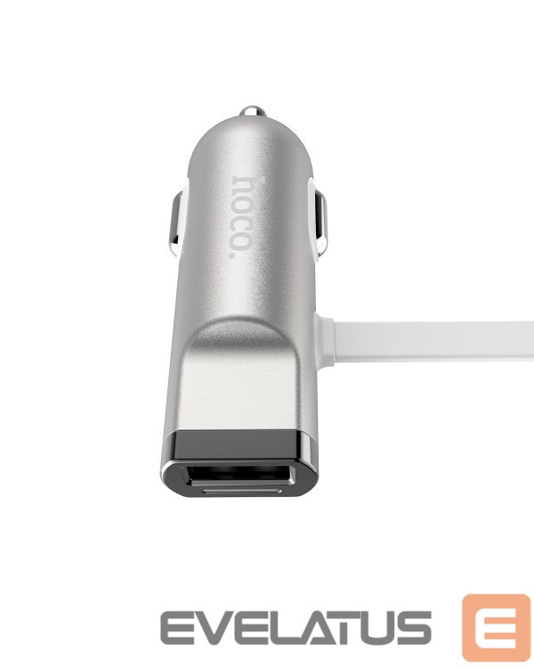 Auto charger Hoco Universal UCL01 Multifunction apple+micro usb Silver