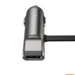 Auto charger Hoco Universal UCL01 Multifunction apple+micro usb Gray