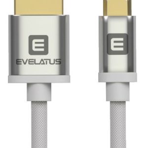 Cable Evelatus Universal Data cable Micro USB EDC02 dual side gold plated connectors White