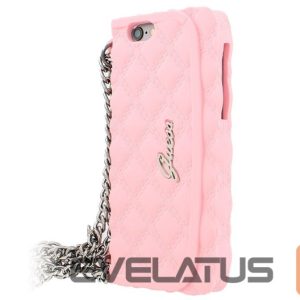 Back panel cover Apple  Quilted Clutch Silicon Case for Iphone 6 Pink