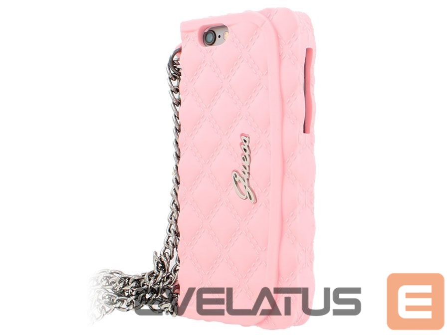 Back panel cover Apple Quilted Clutch Silicon Case for Iphone 6 Pink