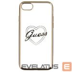 Back panel cover Guess Apple iPhone 7/8 Apple Heart TPU Case Gold
