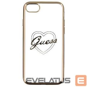 Back panel cover Guess Apple iPhone 7/8 Apple Heart TPU Case Gold