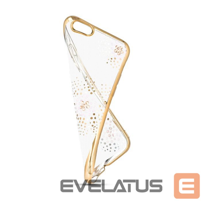 Back panel cover Beeyo Sony E5 Flower Dots TPU Gold