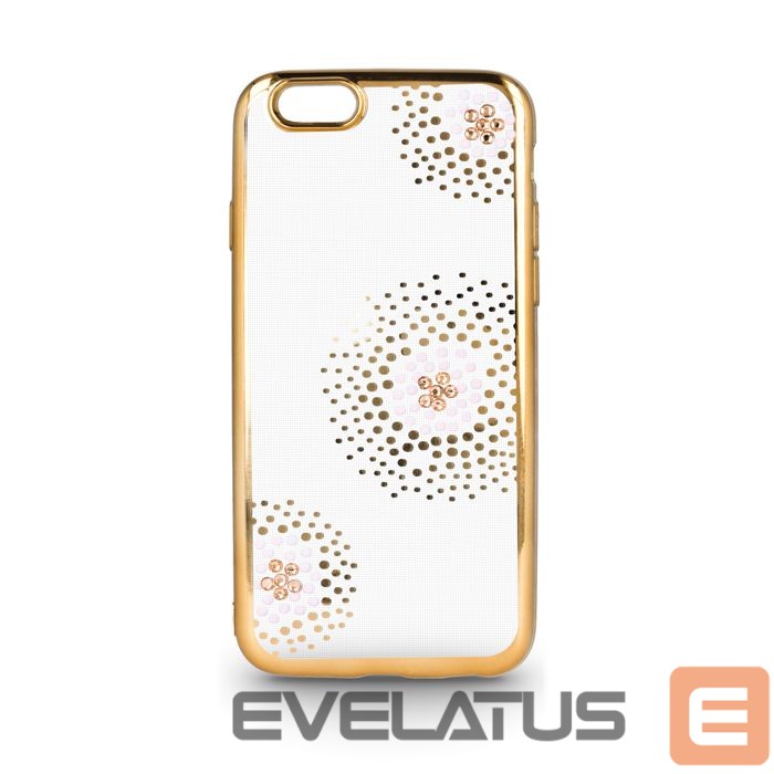Back panel cover Beeyo Sony E5 Flower Dots TPU Gold