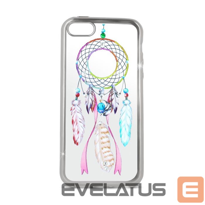 Back panel cover Beeyo Huawei P8 Lite 2017/P9 lite 2017 Dreamcatcher TPU Silver