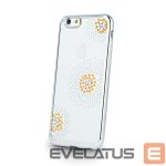 Back panel cover Beeyo Sony E5 Flower Dots TPU Silver