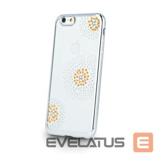 Back panel cover Beeyo Sony E5 Flower Dots TPU Silver