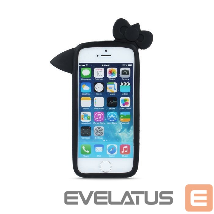 Case universal GreenGo Universal bumper L (10cm) Kitty Black