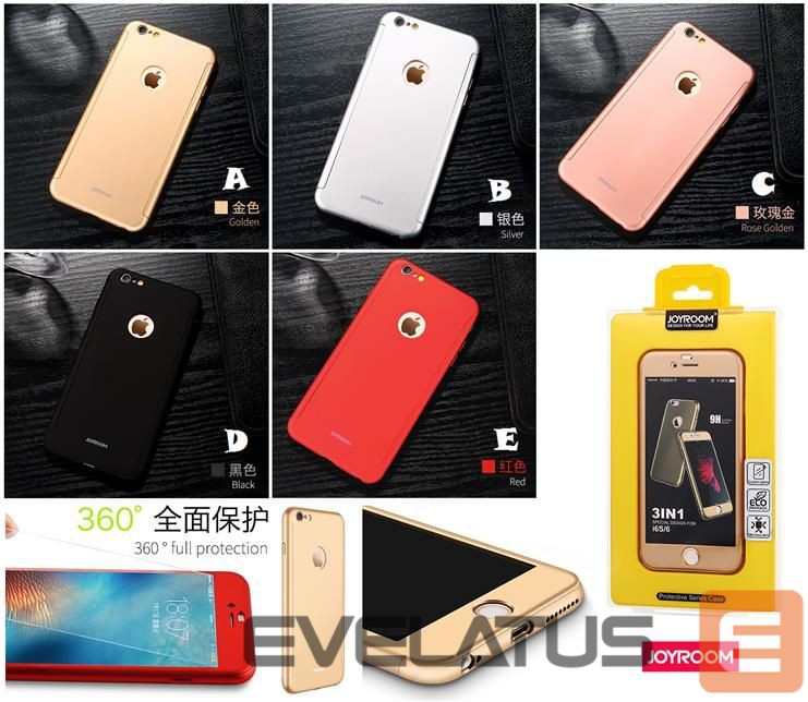 Back panel cover Joyroom Apple iPhone 7 Plastic Case 360° JR-BP207 Rose Gold
