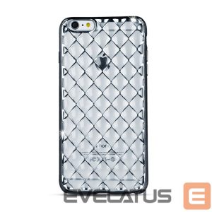 Back panel cover GreenGo Apple iPhone 7 Plus Grid case Silver