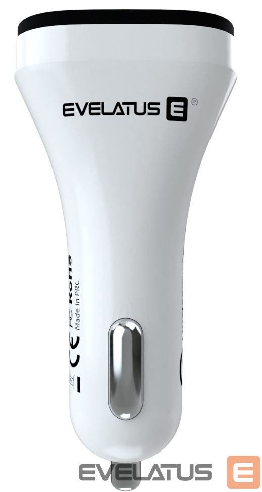 Auto charger Evelatus - Evelatus Quick Car Charger QCC02 White