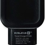 Adapter Evelatus Universal Evelatus Travel Charger Two USB 3.4A ETC03 Black