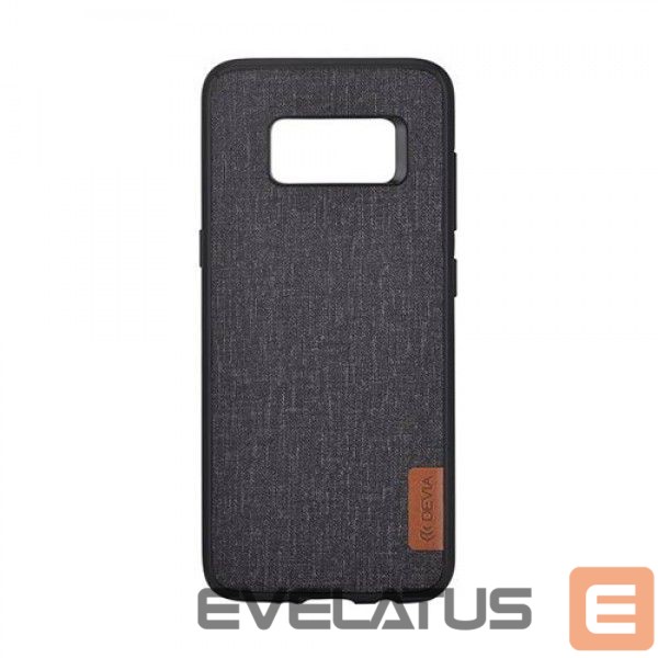 Back panel cover Devia Samsung S8 Plus Flax case Black