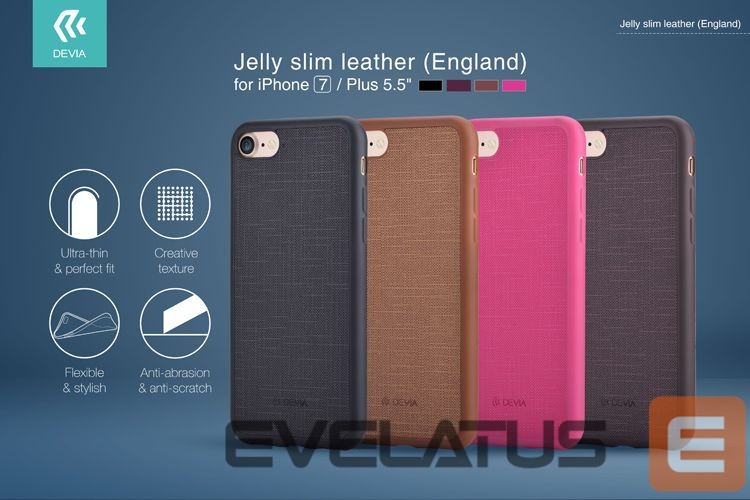 Back panel cover Devia Apple iPhone 7/8/SE2020/SE2022 Jelly Slim Case Wine Red