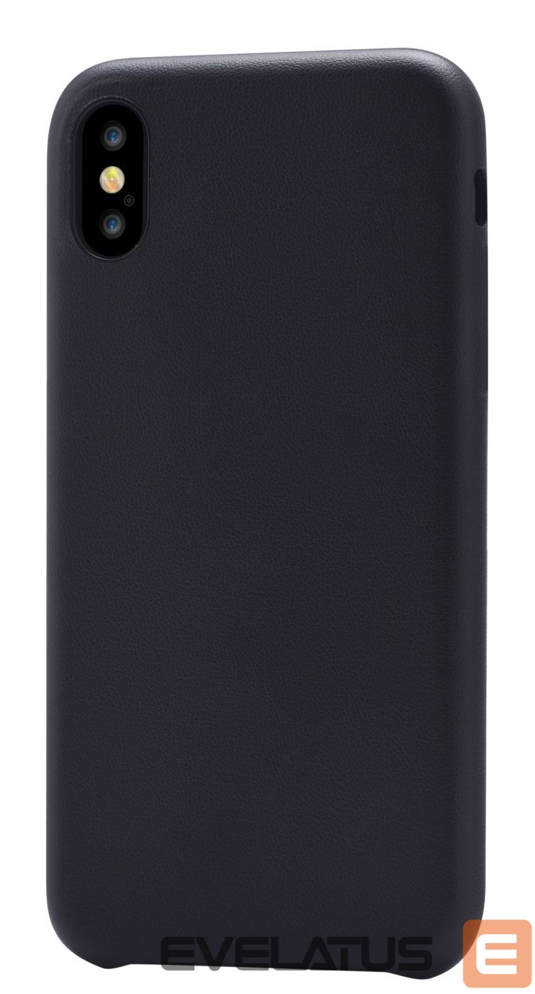 Back panel cover Devia Apple iPhone X Nature case Black